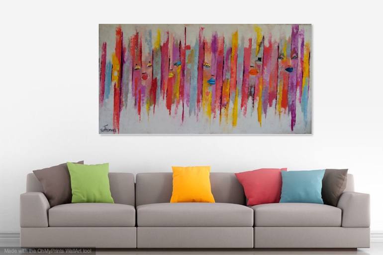 Original Expressionism Abstract Painting by Suthamma Byrne