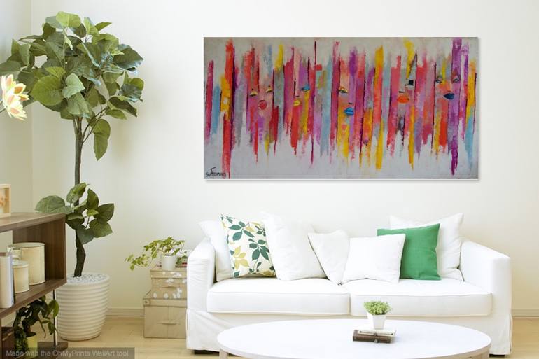 Original Expressionism Abstract Painting by Suthamma Byrne