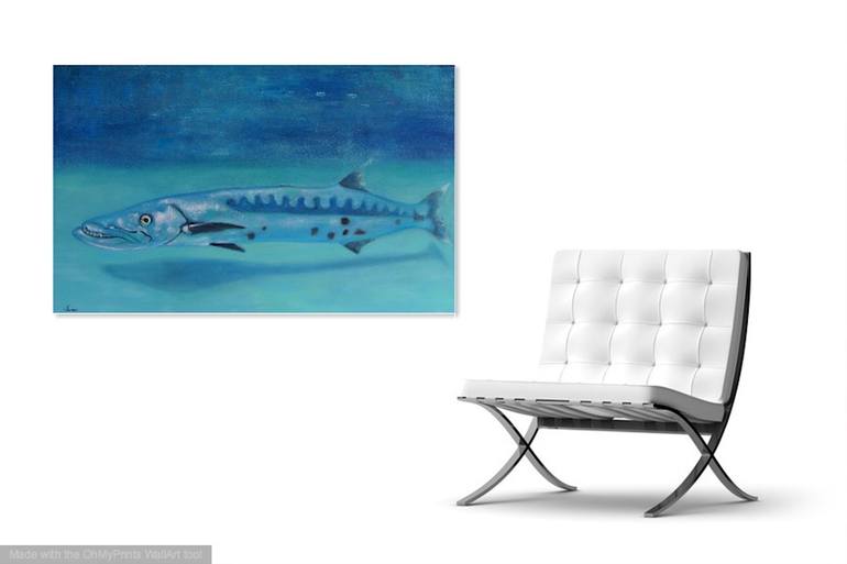 Original Fine Art Fish Painting by Suthamma Byrne