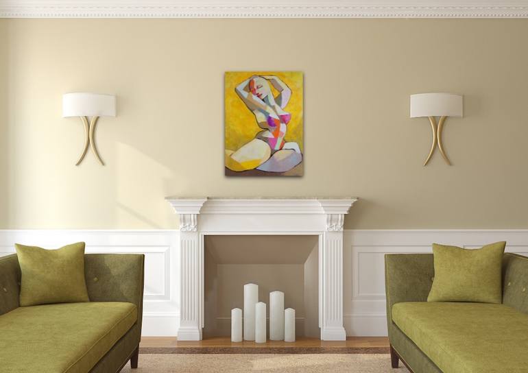 Original Abstract Women Painting by Suthamma Byrne