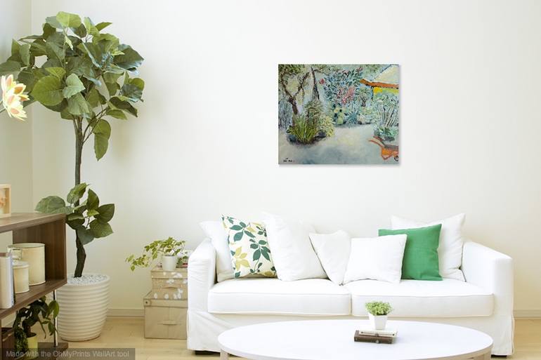 Original Garden Painting by Suthamma Byrne