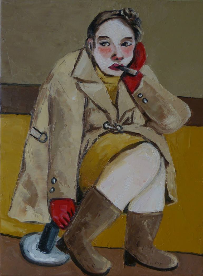 Original Figurative People Painting by Suthamma Byrne