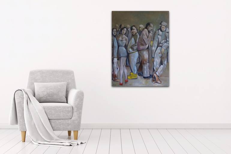 Original Figurative People Painting by Suthamma Byrne