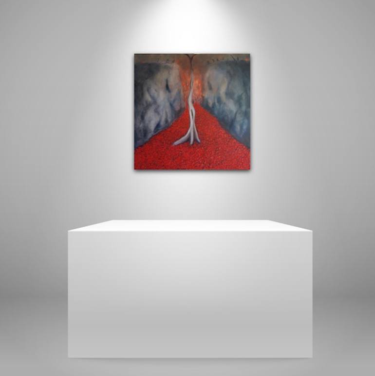 Original Expressionism People Painting by Suthamma Byrne