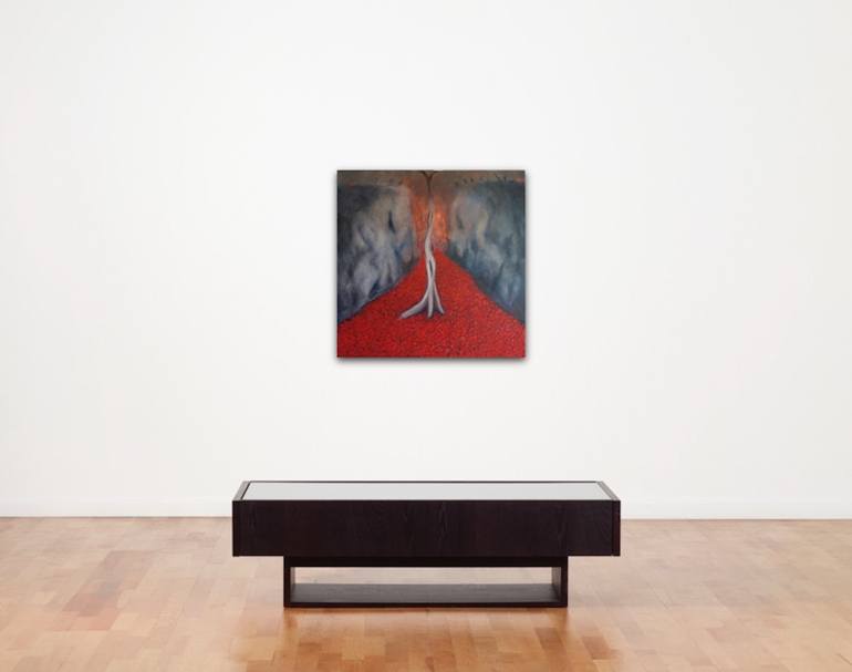 Original Expressionism People Painting by Suthamma Byrne