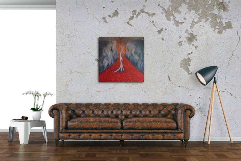 Original Expressionism People Painting by Suthamma Byrne