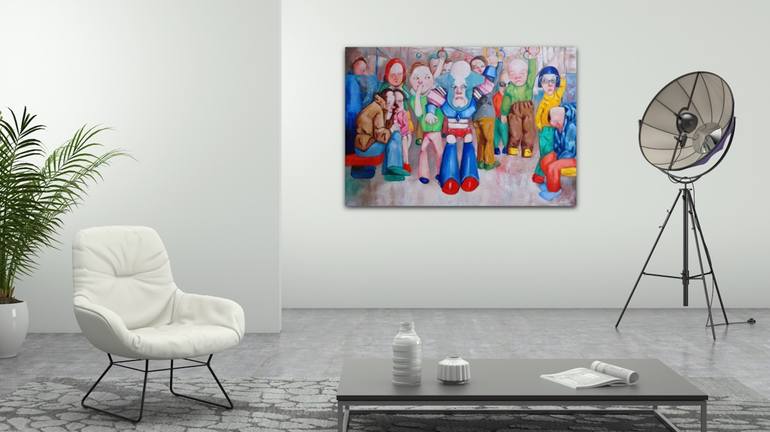 Original People Painting by Suthamma Byrne