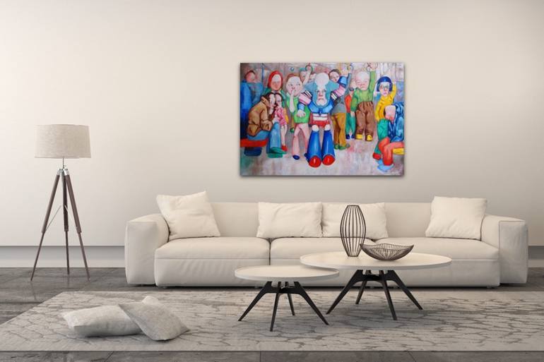 Original People Painting by Suthamma Byrne