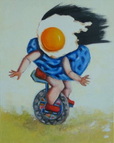 Egg girl in a unicycle thumb