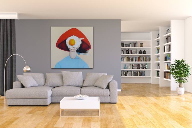 Original Expressionism People Painting by Suthamma Byrne