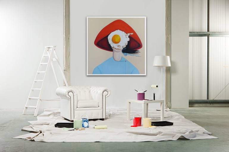 Original Expressionism People Painting by Suthamma Byrne