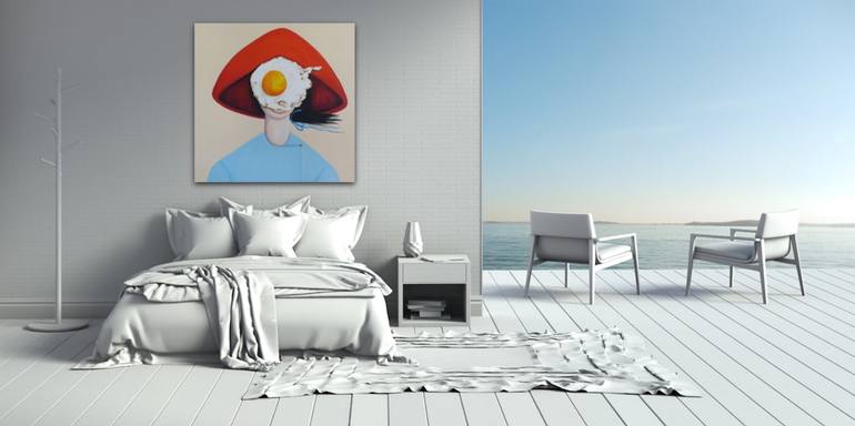 Original Expressionism People Painting by Suthamma Byrne