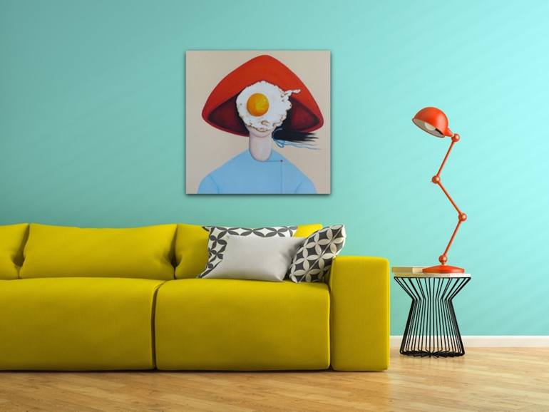 Original Expressionism People Painting by Suthamma Byrne