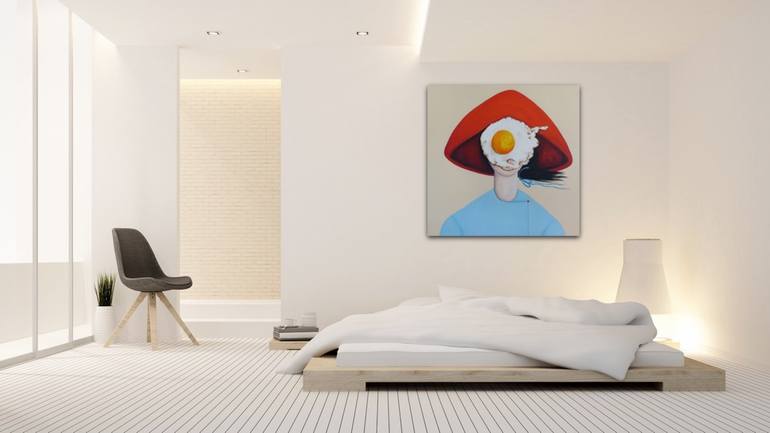 Original Expressionism People Painting by Suthamma Byrne