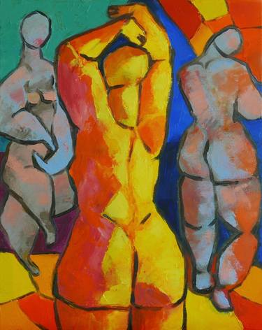 Print of Art Deco Nude Paintings by Suthamma Byrne