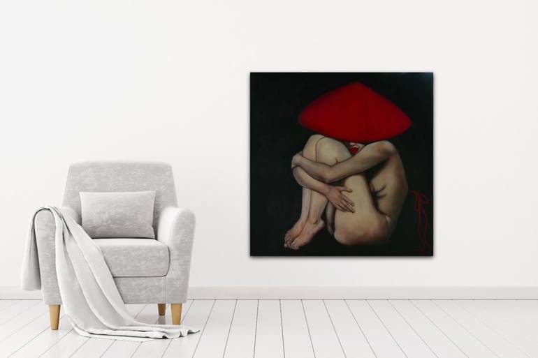 Original Figurative Nude Painting by Suthamma Byrne