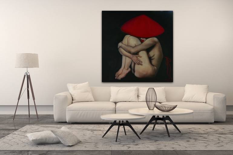 Original Figurative Nude Painting by Suthamma Byrne