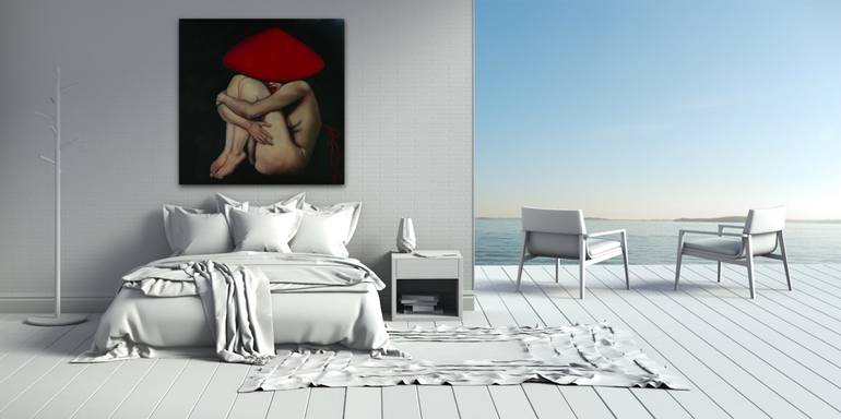 Original Figurative Nude Painting by Suthamma Byrne