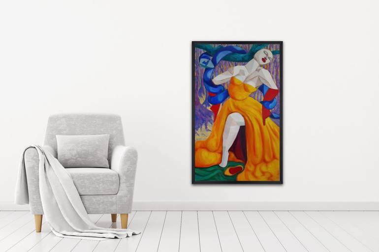 Original Expressionism Abstract Painting by Suthamma Byrne