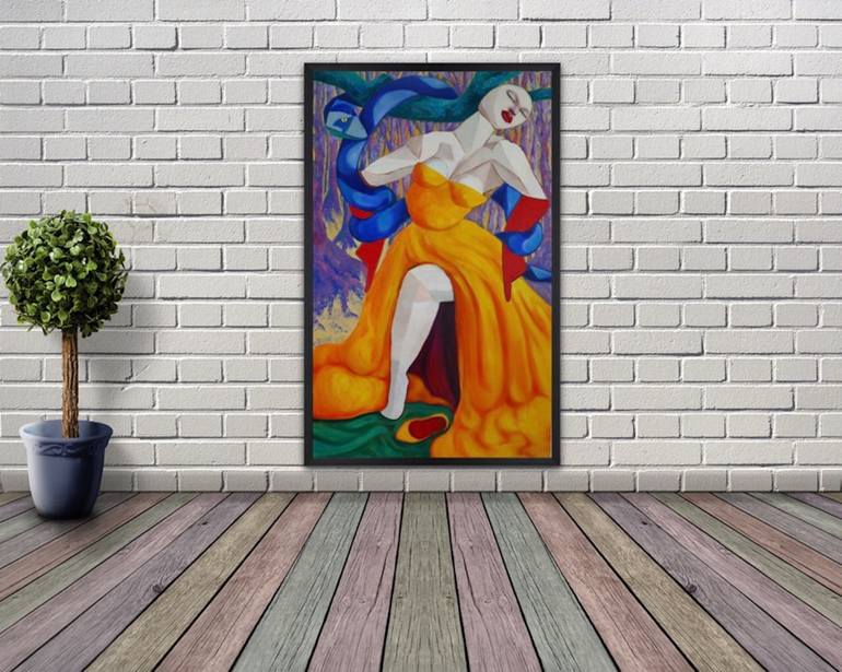 Original Expressionism Abstract Painting by Suthamma Byrne