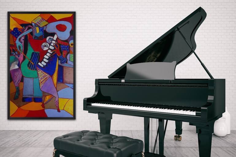 Original Abstract Painting by Suthamma Byrne