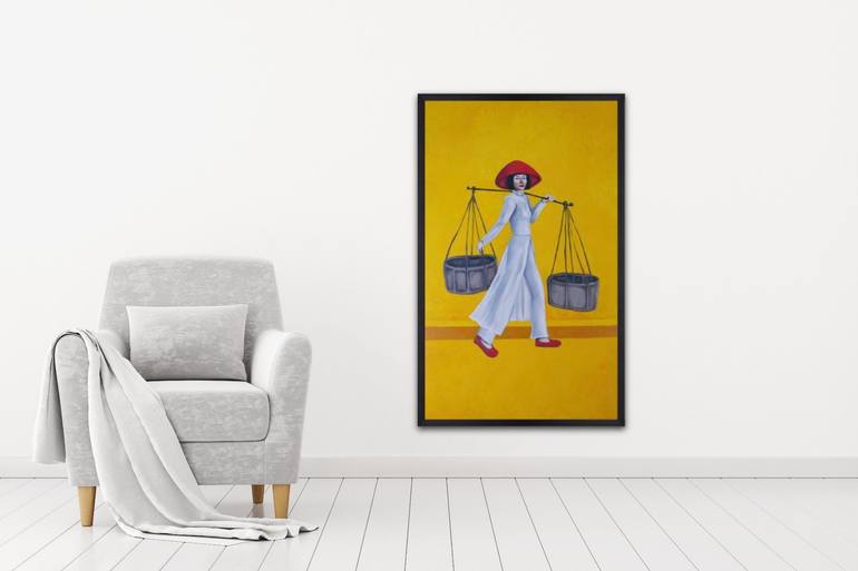 Original Portraiture People Painting by Suthamma Byrne