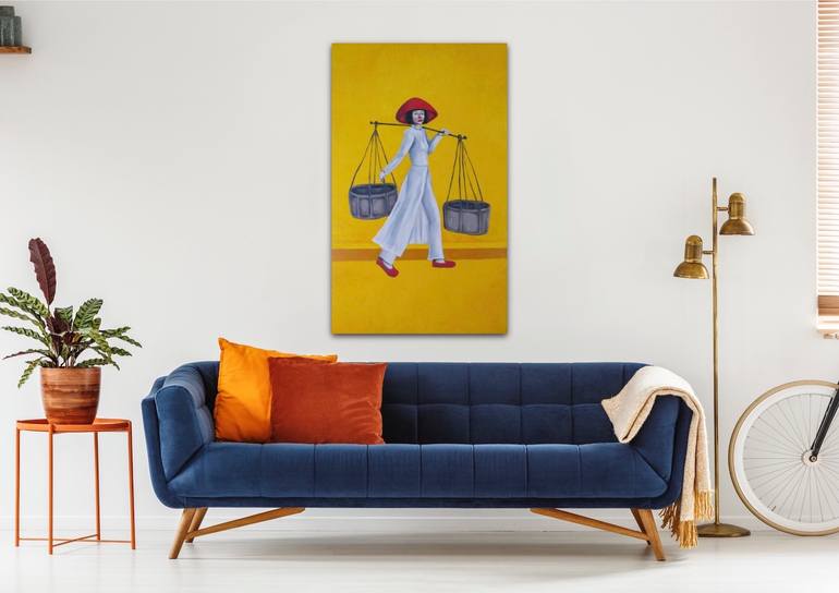 Original Portraiture People Painting by Suthamma Byrne