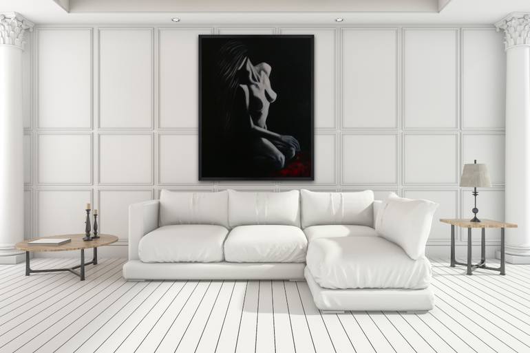 Original Figurative Nude Painting by Suthamma Byrne