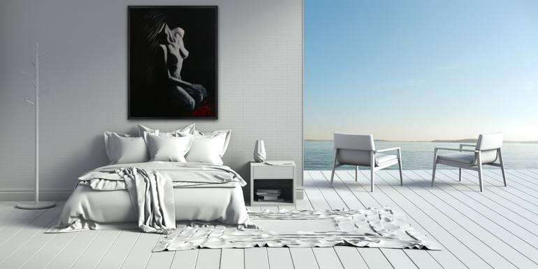 Original Figurative Nude Painting by Suthamma Byrne