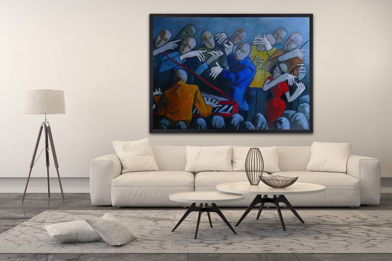 Original Figurative Music Painting by Suthamma Byrne