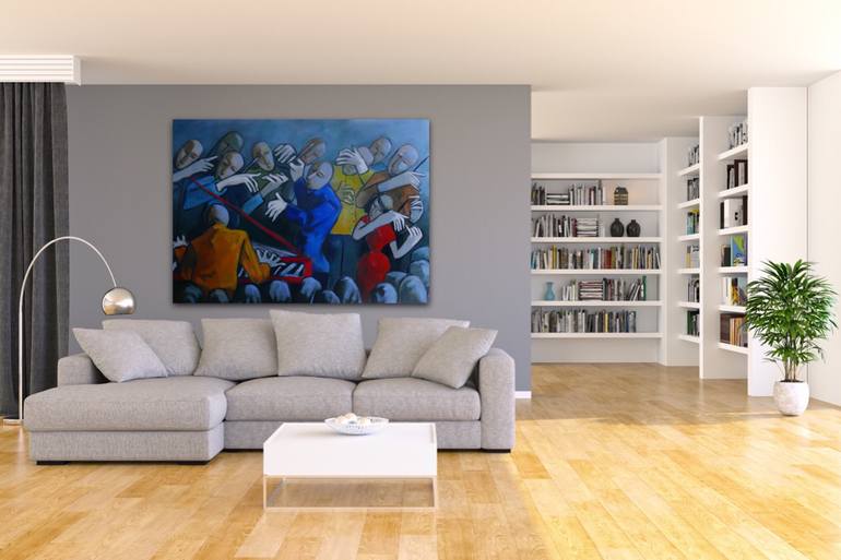 Original Figurative Music Painting by Suthamma Byrne