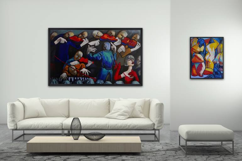 Original Figurative People Painting by Suthamma Byrne