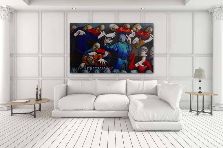 Original Figurative People Painting by Suthamma Byrne