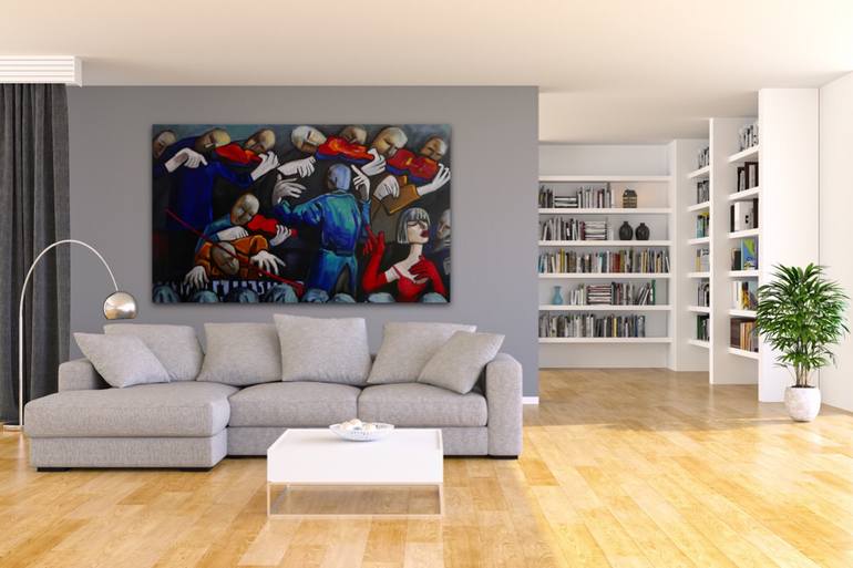 Original Figurative People Painting by Suthamma Byrne