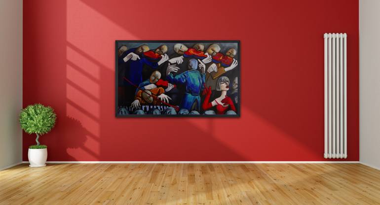 Original Figurative People Painting by Suthamma Byrne