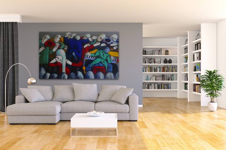 Original Figurative Performing Arts Painting by Suthamma Byrne