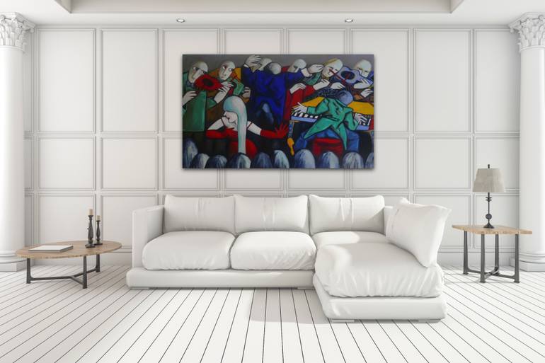 Original Figurative Performing Arts Painting by Suthamma Byrne