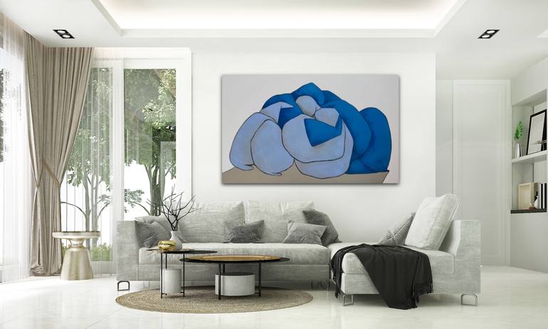 Original Cubism Abstract Painting by Suthamma Byrne