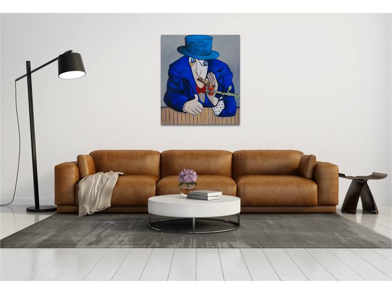 Original Impressionism People Painting by Suthamma Byrne
