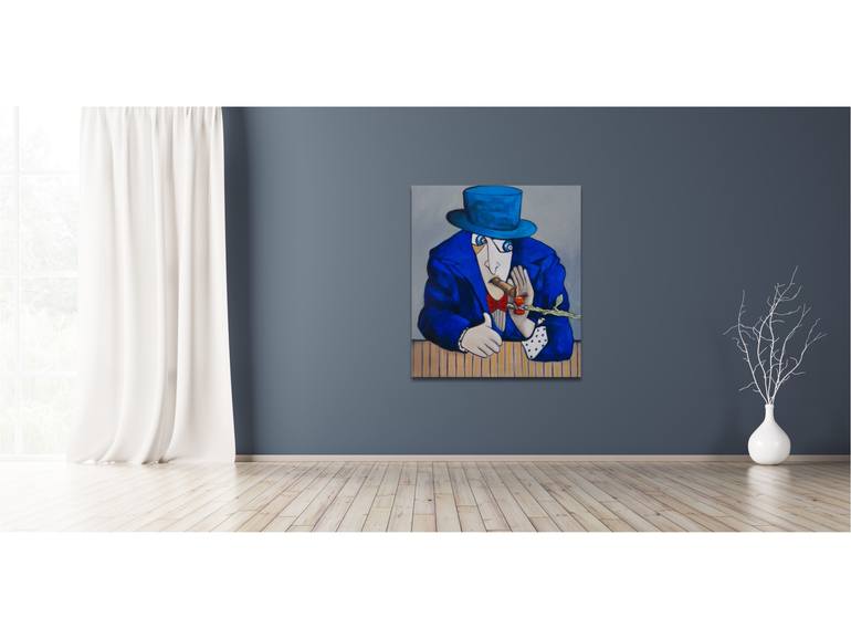 Original Impressionism People Painting by Suthamma Byrne