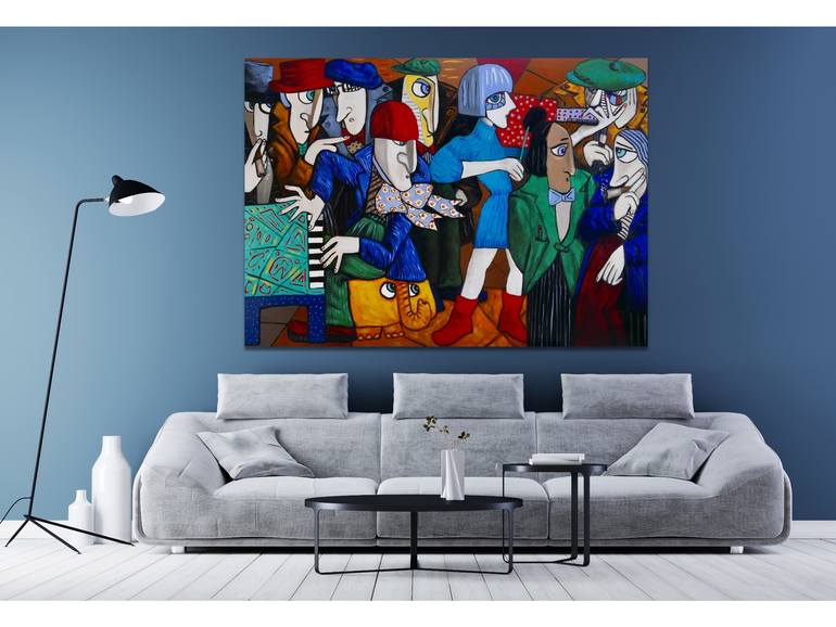 Original Impressionism Performing Arts Painting by Suthamma Byrne