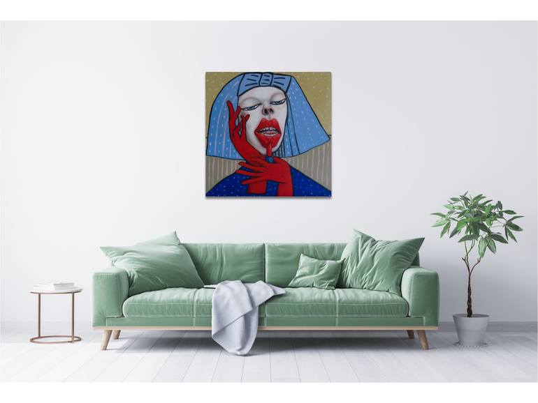 Original Conceptual Fashion Painting by Suthamma Byrne