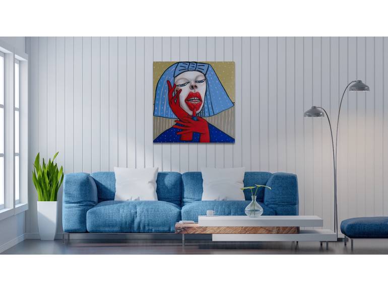 Original Conceptual Fashion Painting by Suthamma Byrne