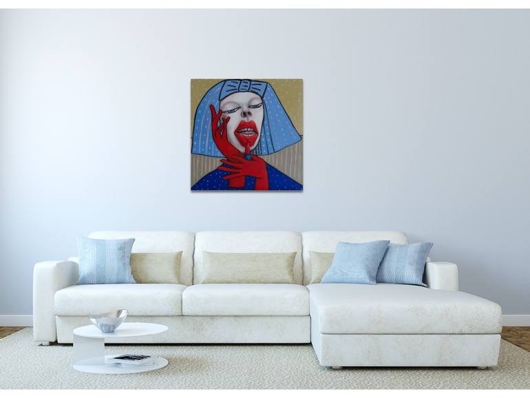 Original Conceptual Fashion Painting by Suthamma Byrne