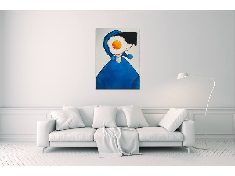 Original Expressionism People Painting by Suthamma Byrne