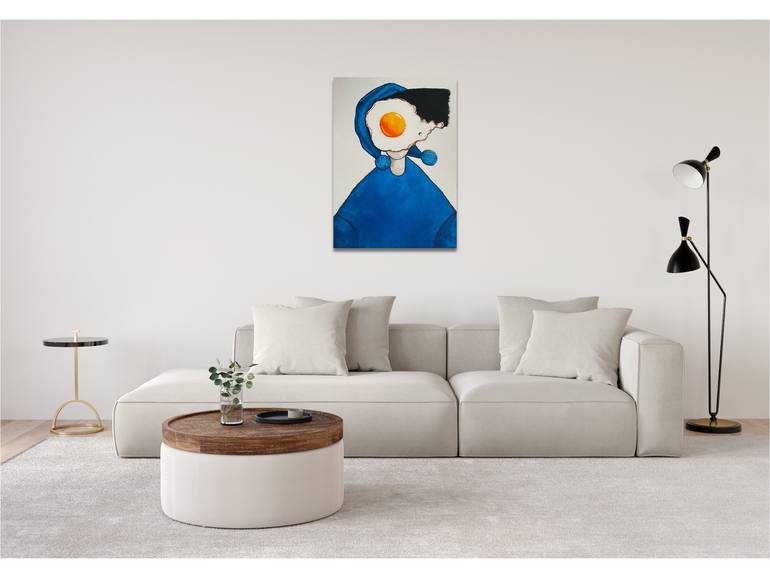 Original Expressionism People Painting by Suthamma Byrne