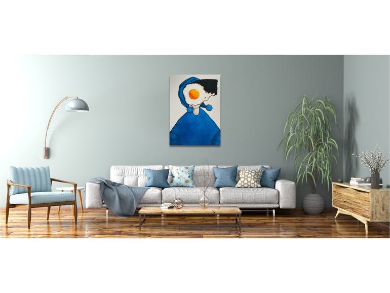 Original Expressionism People Painting by Suthamma Byrne