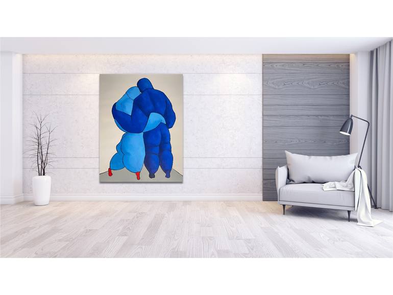 Original Figurative Abstract Painting by Suthamma Byrne