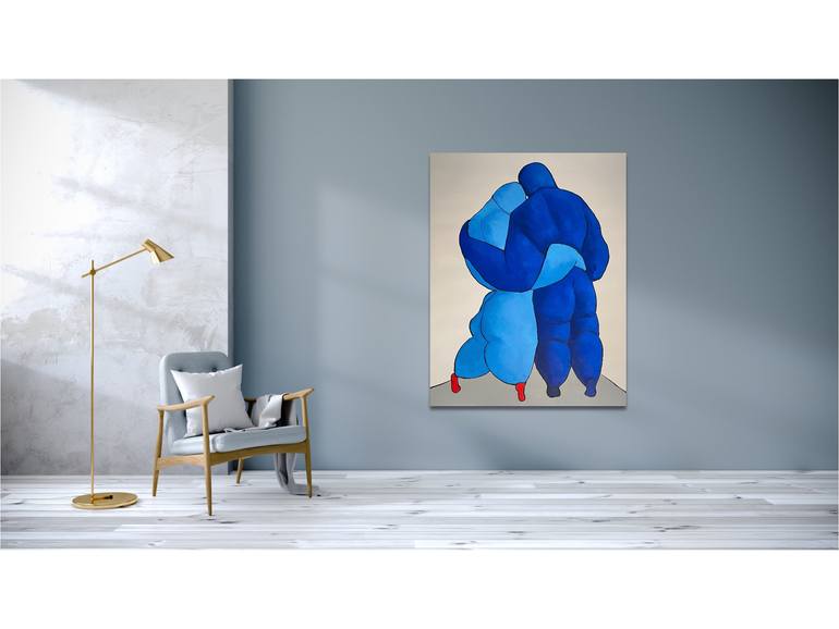 Original Figurative Abstract Painting by Suthamma Byrne
