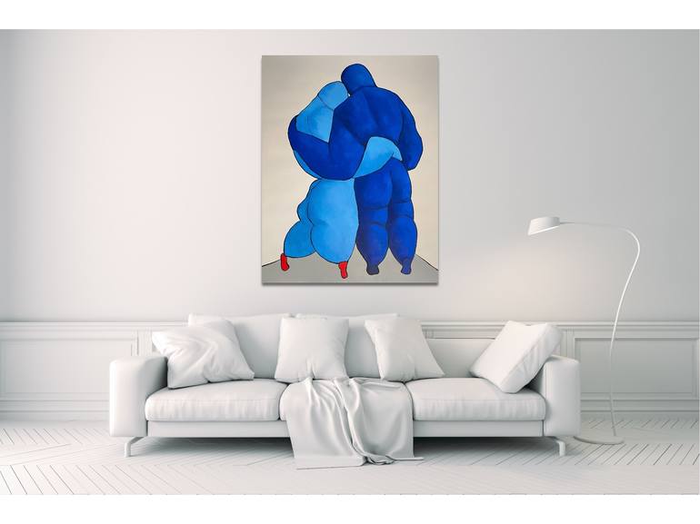 Original Figurative Abstract Painting by Suthamma Byrne
